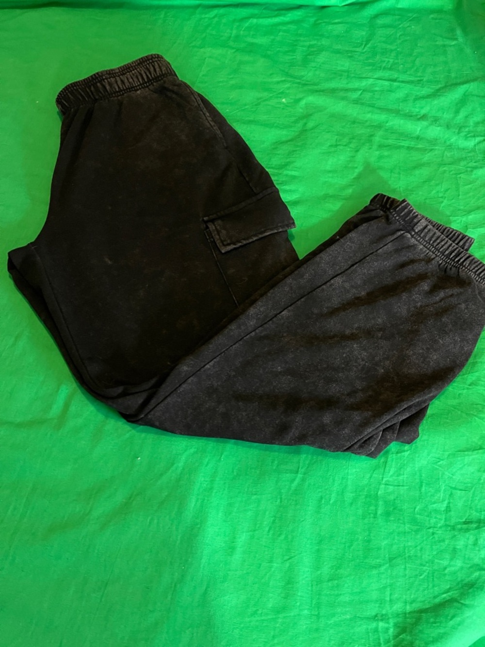 Pink Republic Black Men's Cargo Sweatpants Joggers